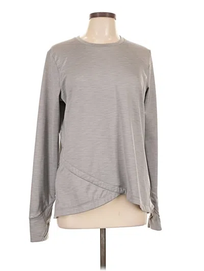 Pre-owned Athleta Sweatshirt In Gray