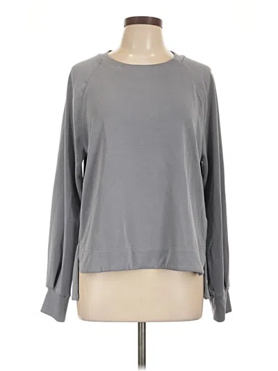 Pre-owned Athleta Sweatshirt In Gray