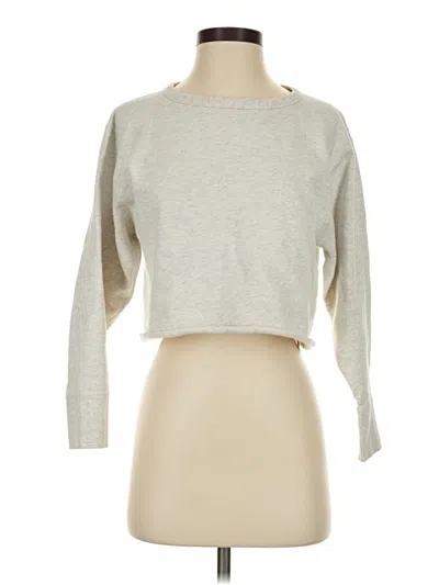 Pre-owned Athleta Sweatshirt In Gray