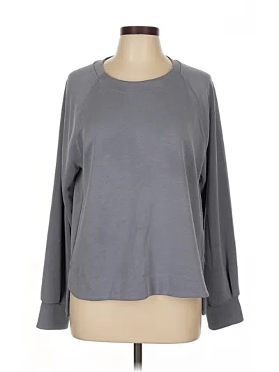 Pre-owned Athleta Sweatshirt In Gray