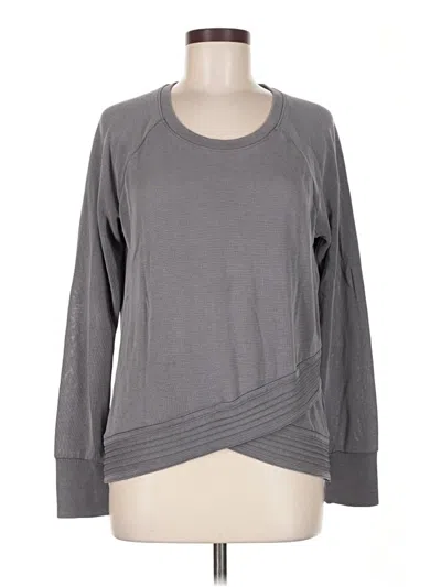 Pre-owned Athleta Sweatshirt In Gray