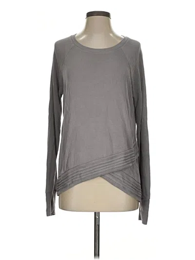 Pre-owned Athleta Sweatshirt In Gray