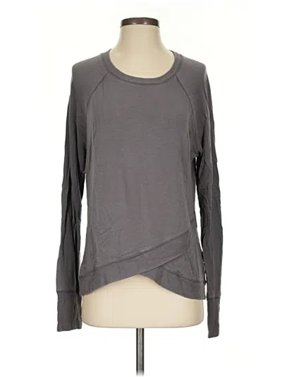 Pre-owned Athleta Sweatshirt In Gray