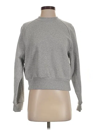 Pre-owned Athleta Sweatshirt In Gray