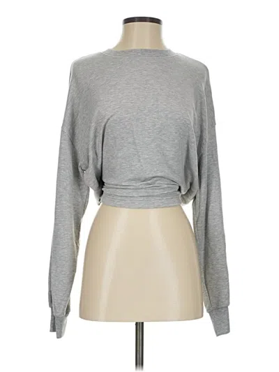 Pre-owned Athleta Sweatshirt In Gray