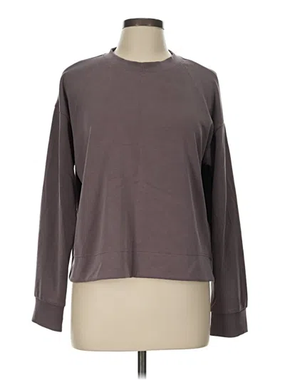Pre-owned Athleta Sweatshirt In Gray