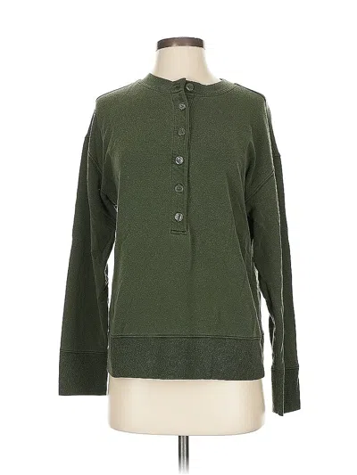 Pre-owned Athleta Sweatshirt In Green