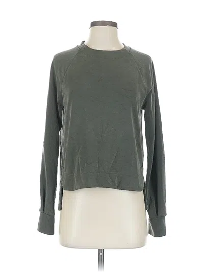 Pre-owned Athleta Sweatshirt In Green