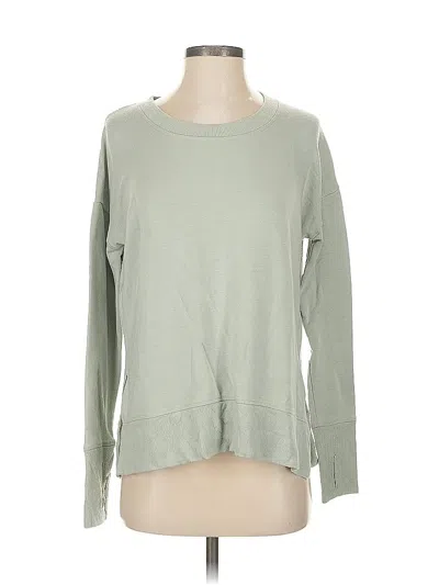 Pre-owned Athleta Sweatshirt In Green