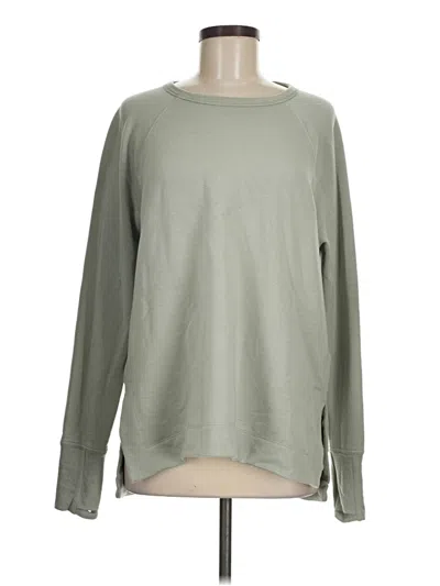 Pre-owned Athleta Sweatshirt In Green