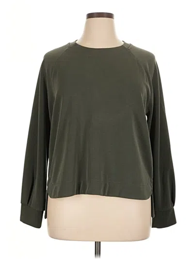 Pre-owned Athleta Sweatshirt In Green