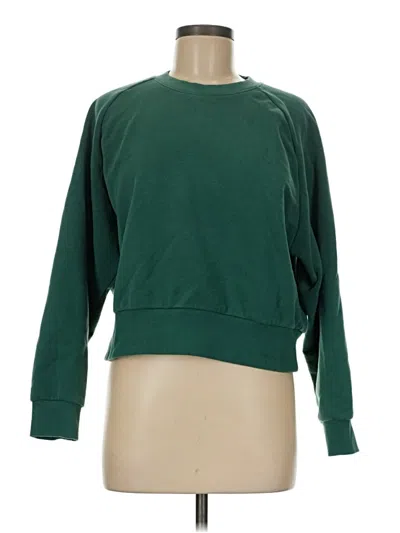 Pre-owned Athleta Sweatshirt In Green