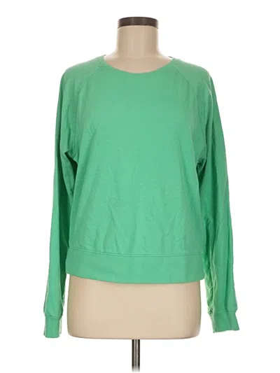 Pre-owned Athleta Sweatshirt In Green
