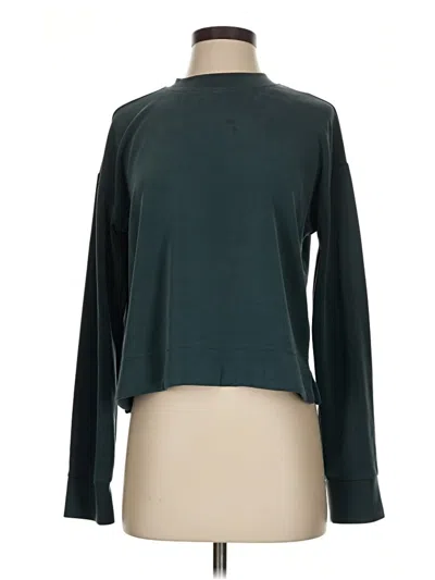 Pre-owned Athleta Sweatshirt In Green
