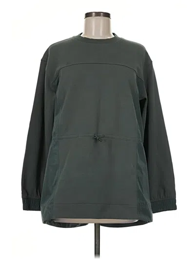 Pre-owned Athleta Sweatshirt In Green