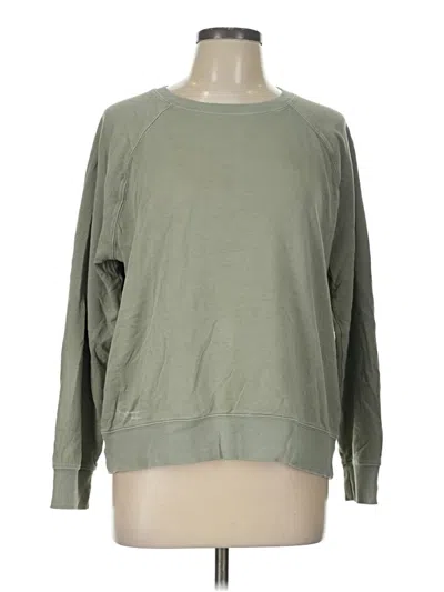 Pre-owned Athleta Sweatshirt In Green