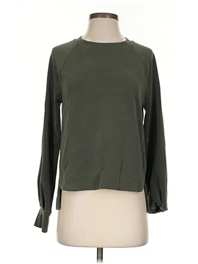 Pre-owned Athleta Sweatshirt In Green