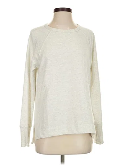Pre-owned Athleta Sweatshirt In Ivory