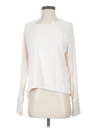 Pre-owned Athleta Sweatshirt In Ivory