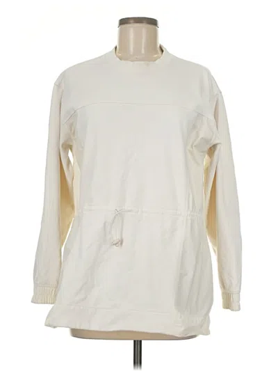 Pre-owned Athleta Sweatshirt In Ivory