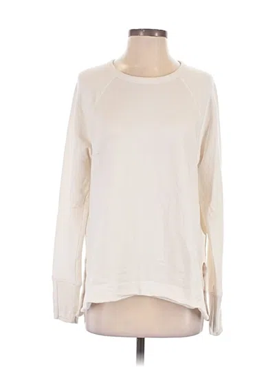 Pre-owned Athleta Sweatshirt In Ivory