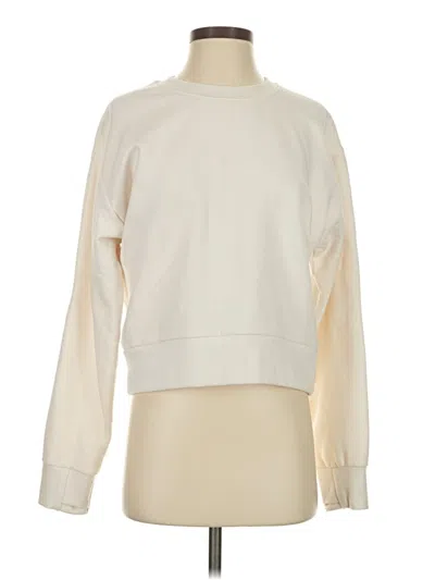 Pre-owned Athleta Sweatshirt In Ivory
