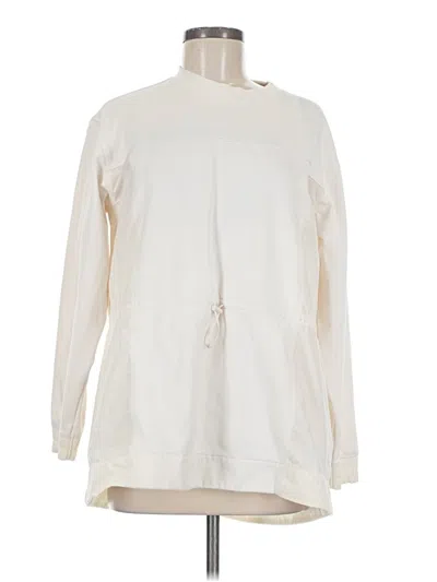 Pre-owned Athleta Sweatshirt In Ivory