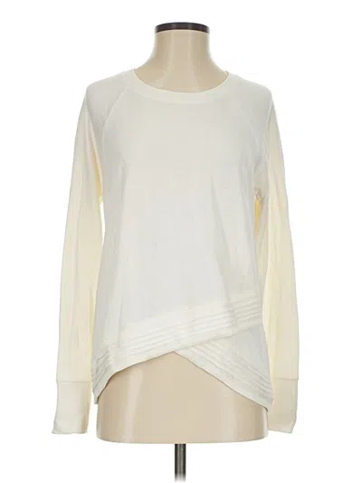 Pre-owned Athleta Sweatshirt In Ivory
