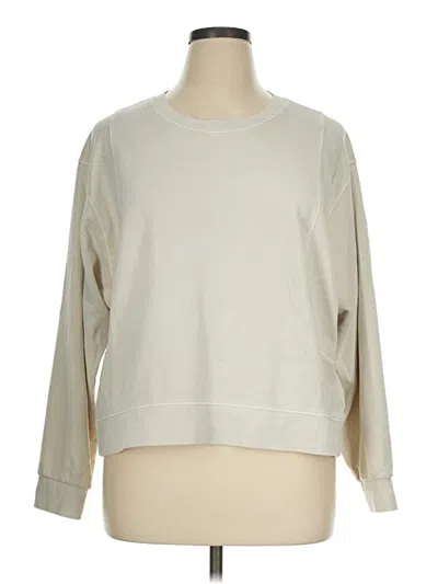 Pre-owned Athleta Sweatshirt In Ivory