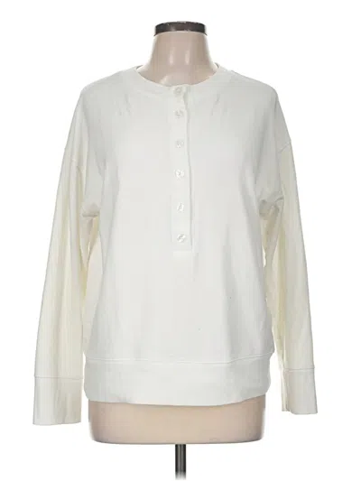 Pre-owned Athleta Sweatshirt In Ivory