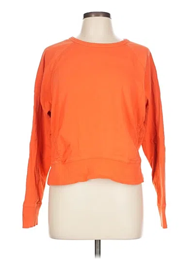 Pre-owned Athleta Sweatshirt In Orange
