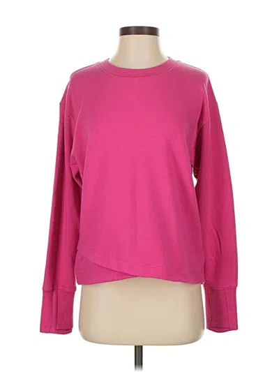 Pre-owned Athleta Sweatshirt In Pink