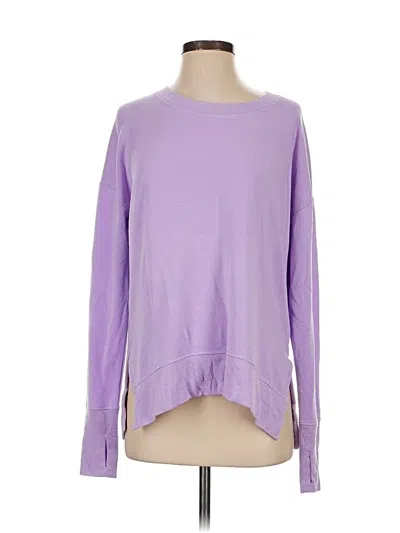 Pre-owned Athleta Sweatshirt In Purple