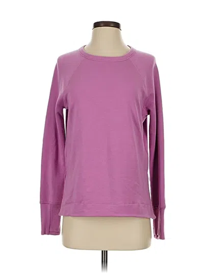 Pre-owned Athleta Sweatshirt In Purple