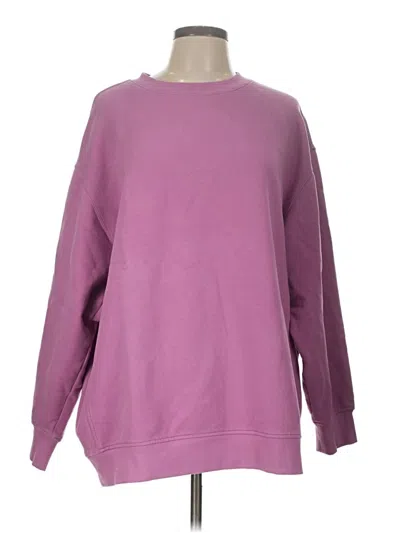 Pre-owned Athleta Sweatshirt In Purple