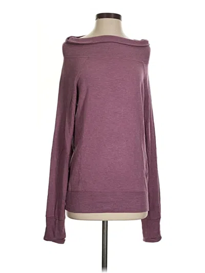 Pre-owned Athleta Sweatshirt In Purple
