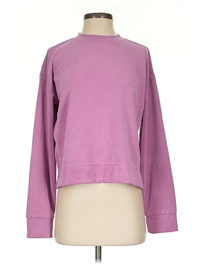 Pre-owned Athleta Sweatshirt In Purple
