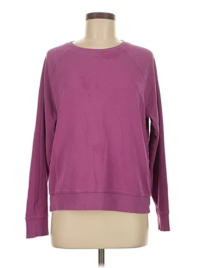 Pre-owned Athleta Sweatshirt In Purple