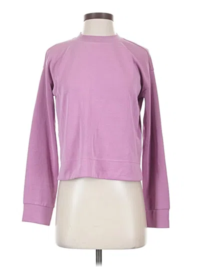 Pre-owned Athleta Sweatshirt In Purple