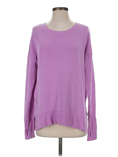 Pre-owned Athleta Sweatshirt In Purple