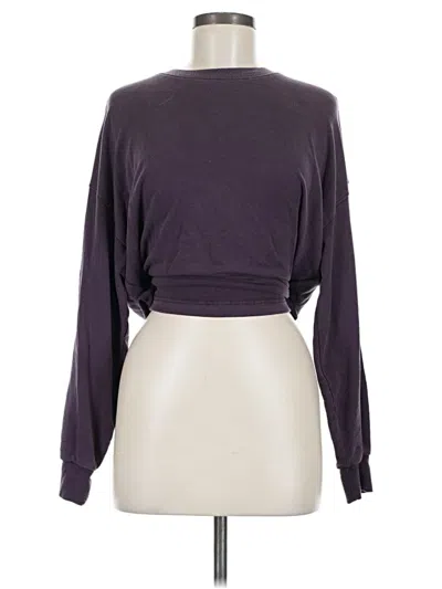 Pre-owned Athleta Sweatshirt In Purple