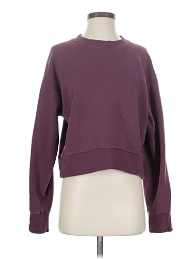 Pre-owned Athleta Sweatshirt In Purple