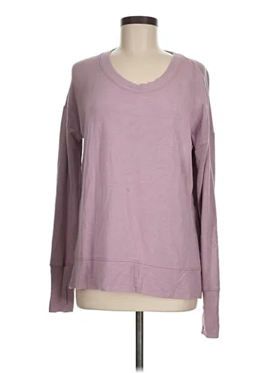 Pre-owned Athleta Sweatshirt In Purple