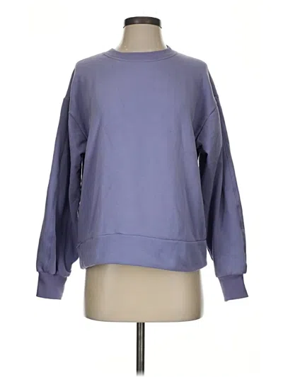 Pre-owned Athleta Sweatshirt In Purple