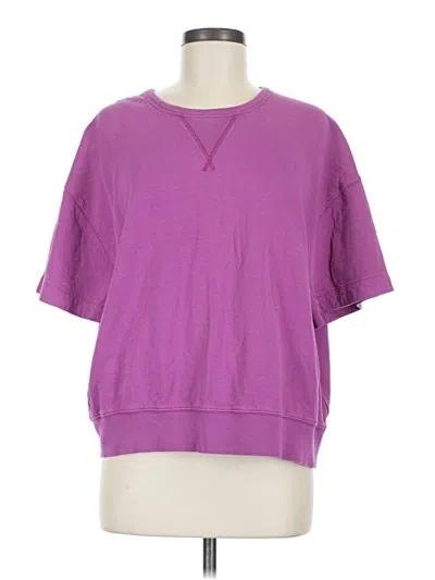 Pre-owned Athleta Sweatshirt In Purple