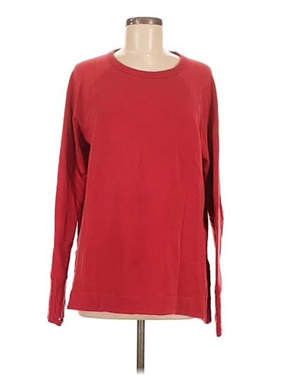 Pre-owned Athleta Sweatshirt In Red