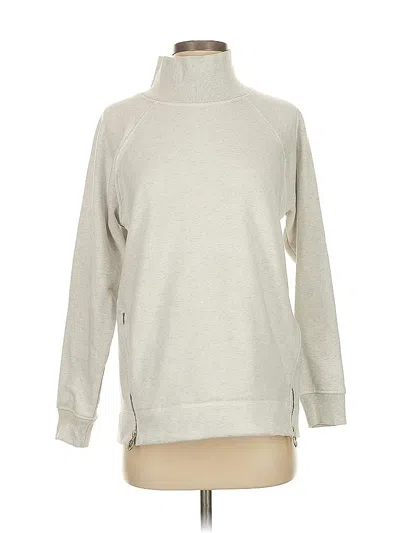 Pre-owned Athleta Sweatshirt In Silver