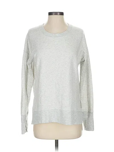 Pre-owned Athleta Sweatshirt In Silver