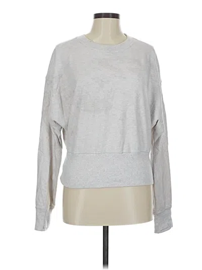 Pre-owned Athleta Sweatshirt In Silver