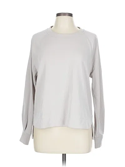Pre-owned Athleta Sweatshirt In Silver